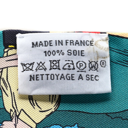 Hermes Silk Wow Twilly Bleu Azur Jaune 4 of 4