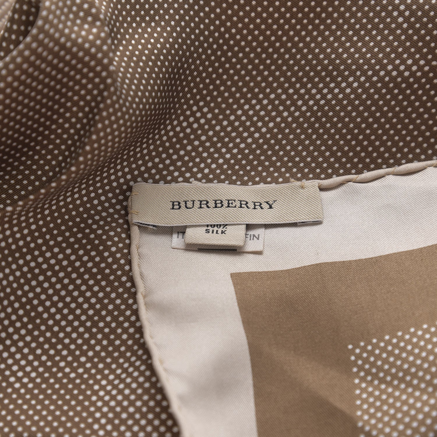 Burberry Silk Equestrian Knight Print Square Scarf Brown 3 of 3
