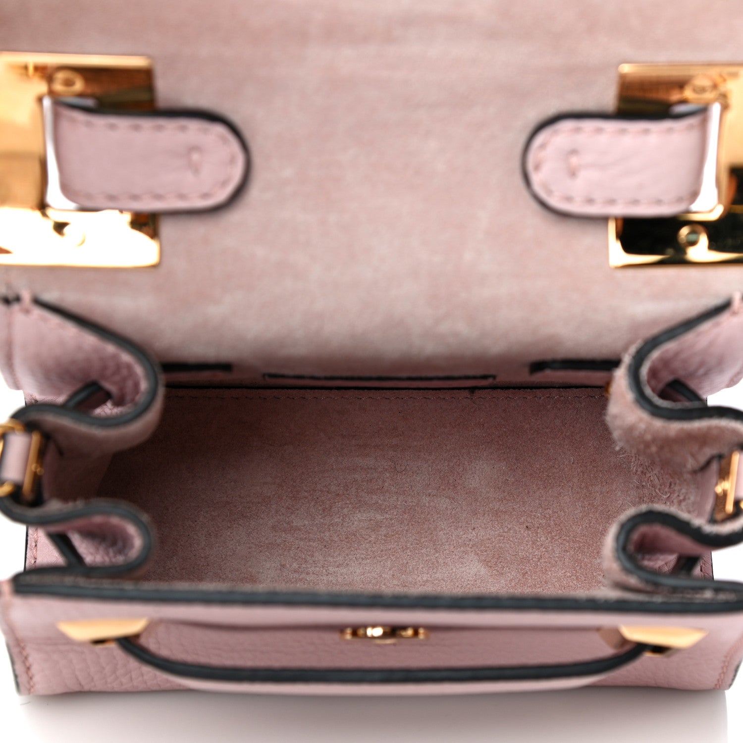 Valentino Garavani Grained Calfskin Mini My Rockstud Frame Bag Poudre 7 of 20