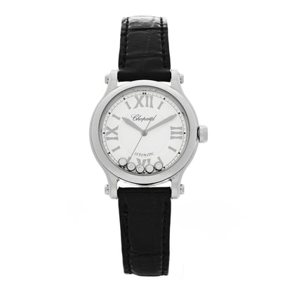 Chopard Stainless Steel Alligator 5 Diamond 33mm Happy Sport Automatic Watch 1 of 5