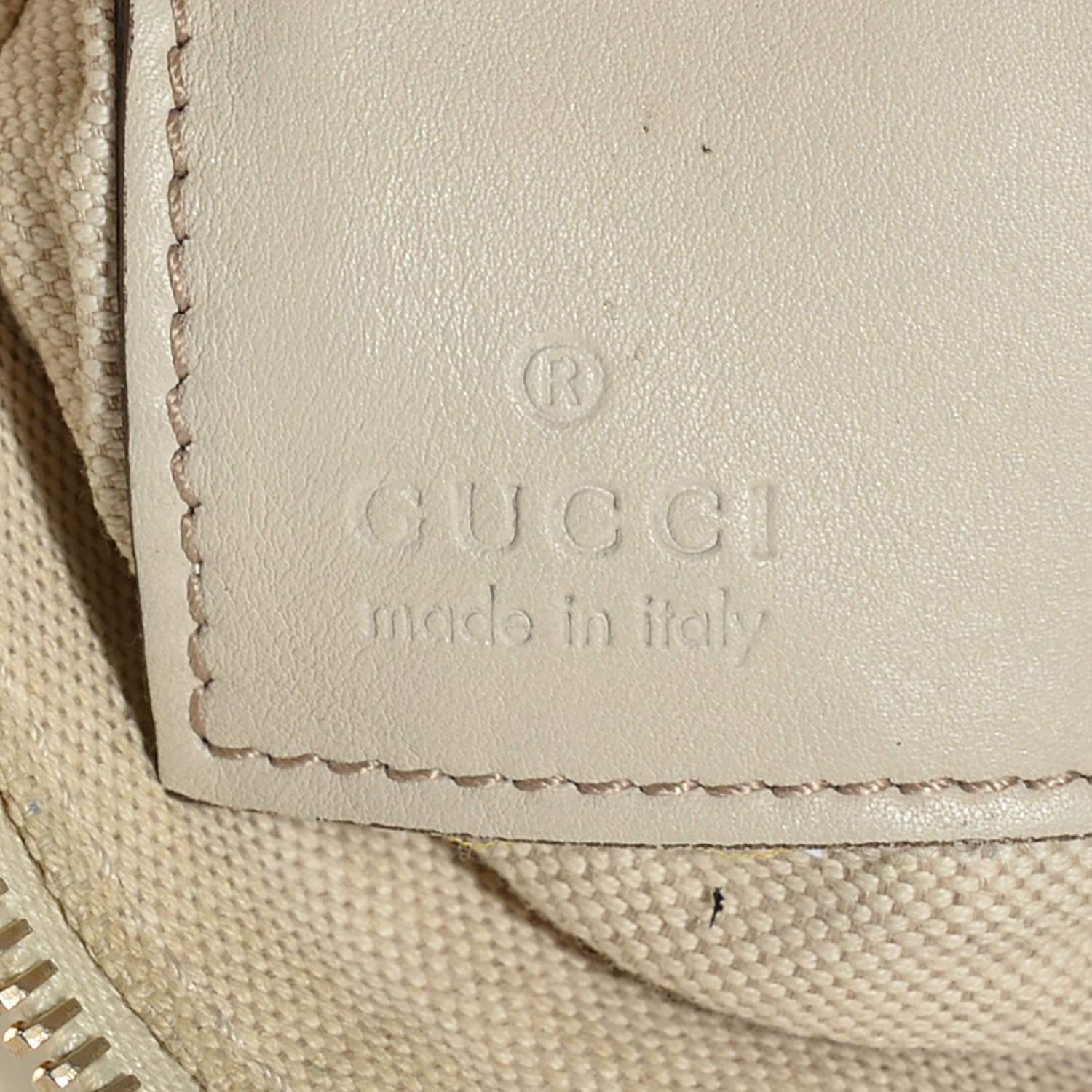 Gucci Monogram Web Bow and Interlocking G Mayfair Wristlet Off White 6 of 7