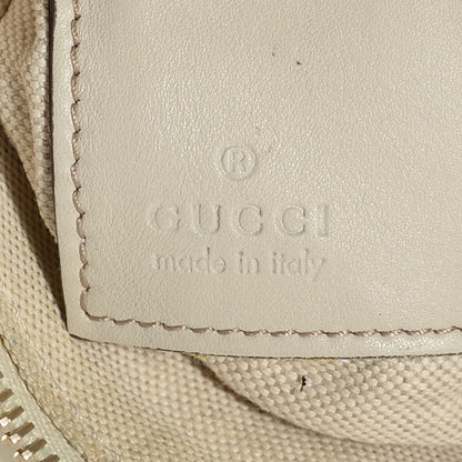 Gucci Monogram Web Bow and Interlocking G Mayfair Wristlet Off White 6 of 7