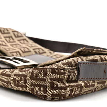 Fendi Zucchino Baguette Toro Mogano Panna 8 of 11