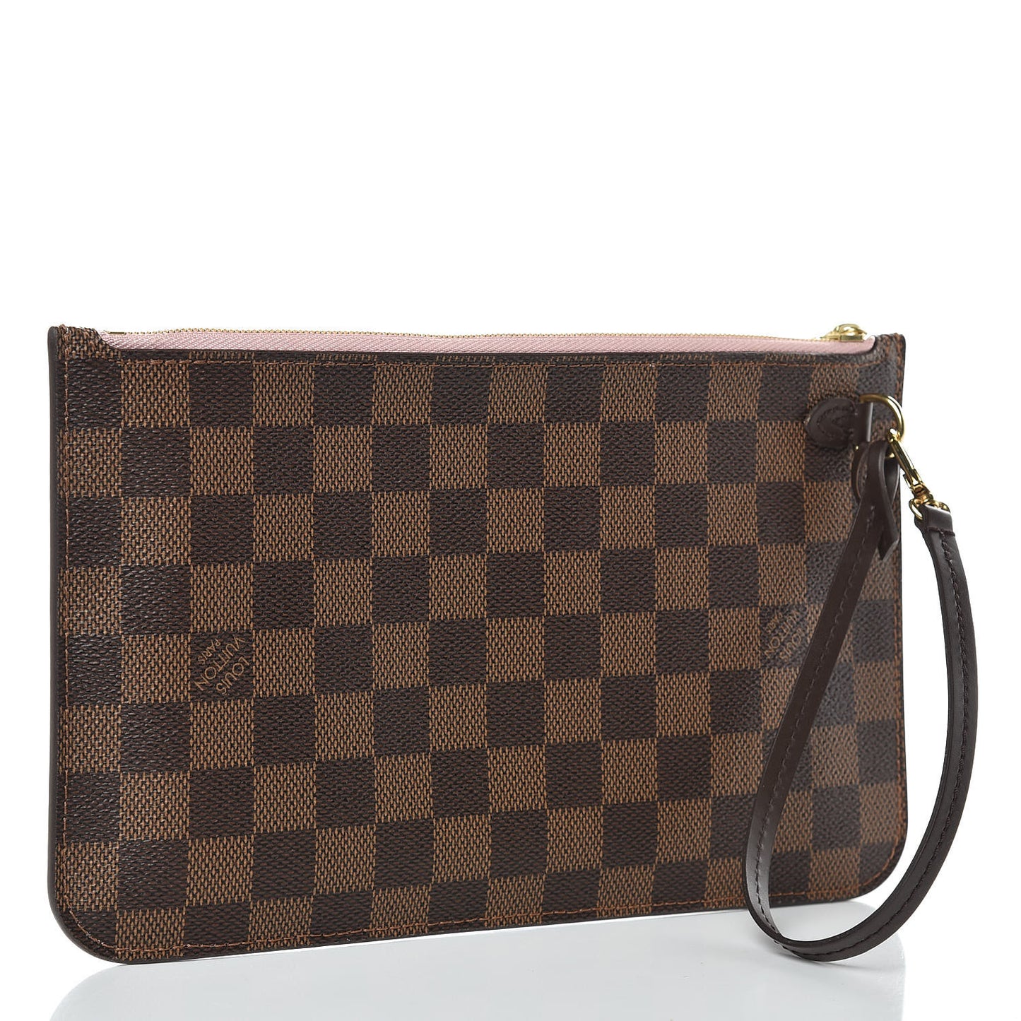 Damier Ebene Neverfull MM GM Pochette Rose Ballerine