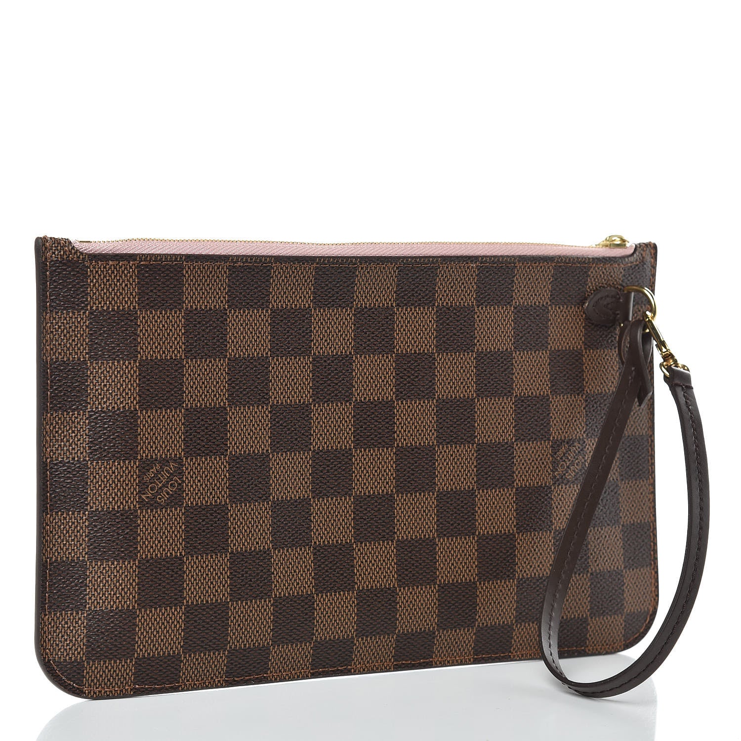 Louis Vuitton Damier Ebene Neverfull MM GM Pochette Rose Ballerine 3 of 7