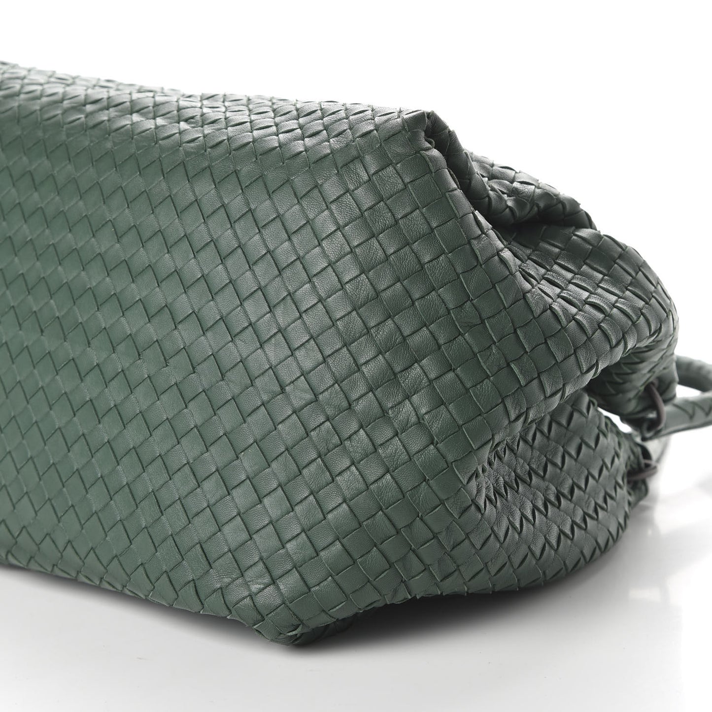 Nappa Intrecciato Parachute Bag Green
