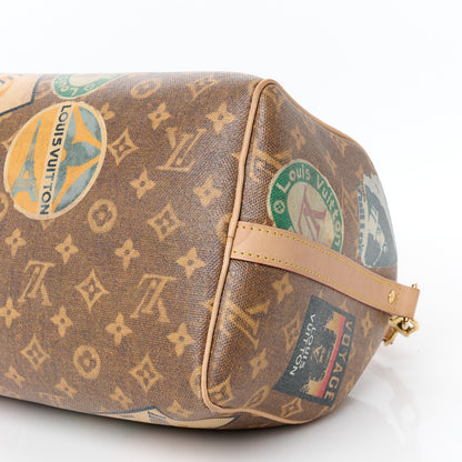 Louis Vuitton Monogram Hotel Labels Speedy Bandouliere 30 12 of 12