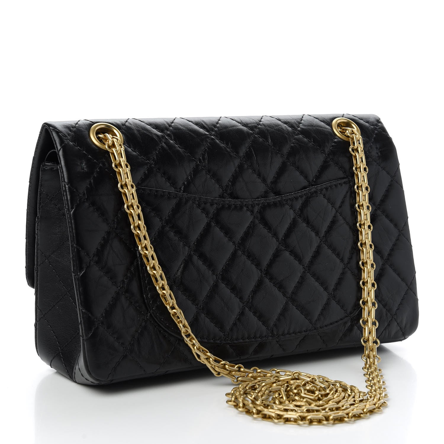 Chanel Aged Calfskin Quilted 2.55 Reissue 225 Flap Black 3 of 10