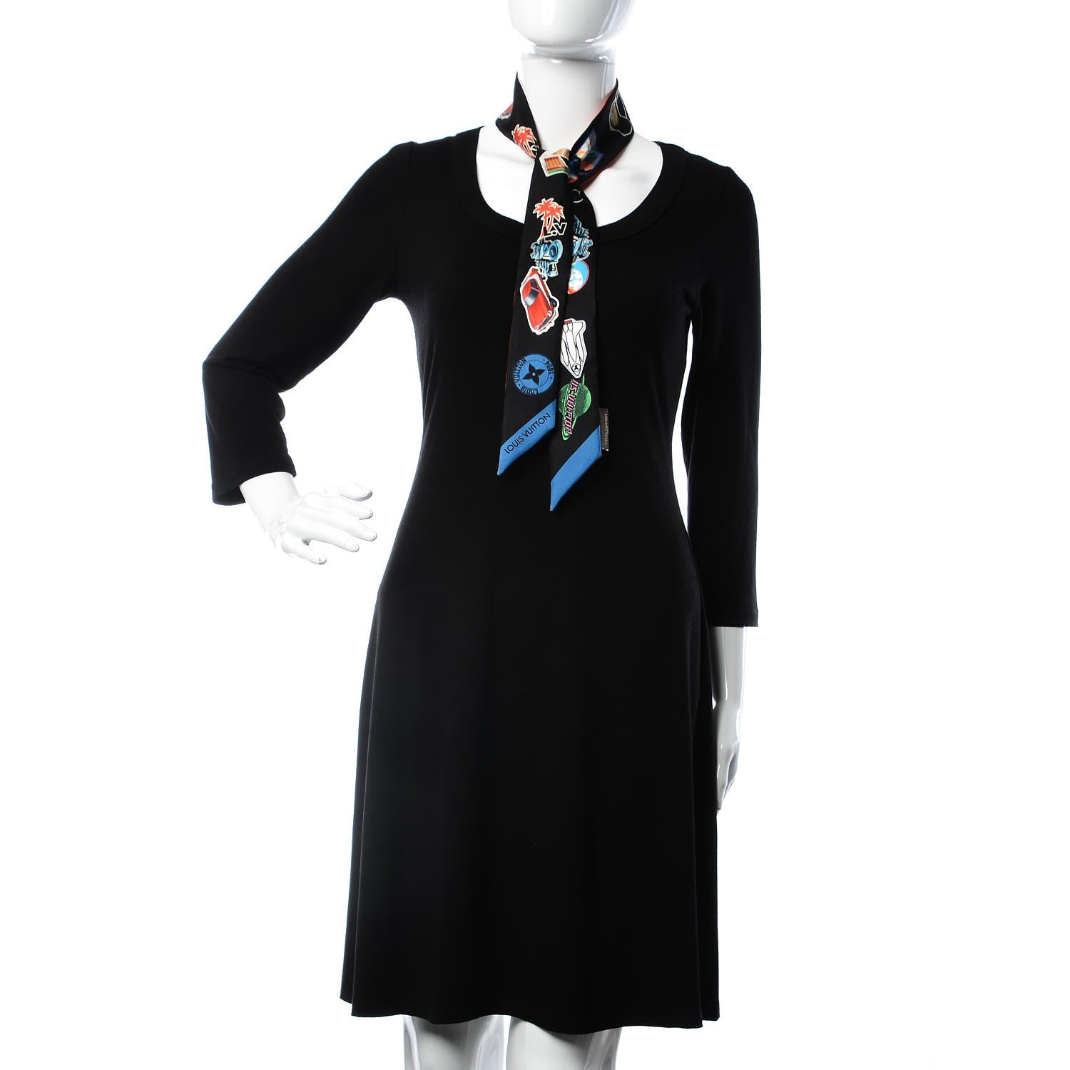 Louis Vuitton Silk Monogram World Tour Stickers BB Bandeau Rouge 2 of 6