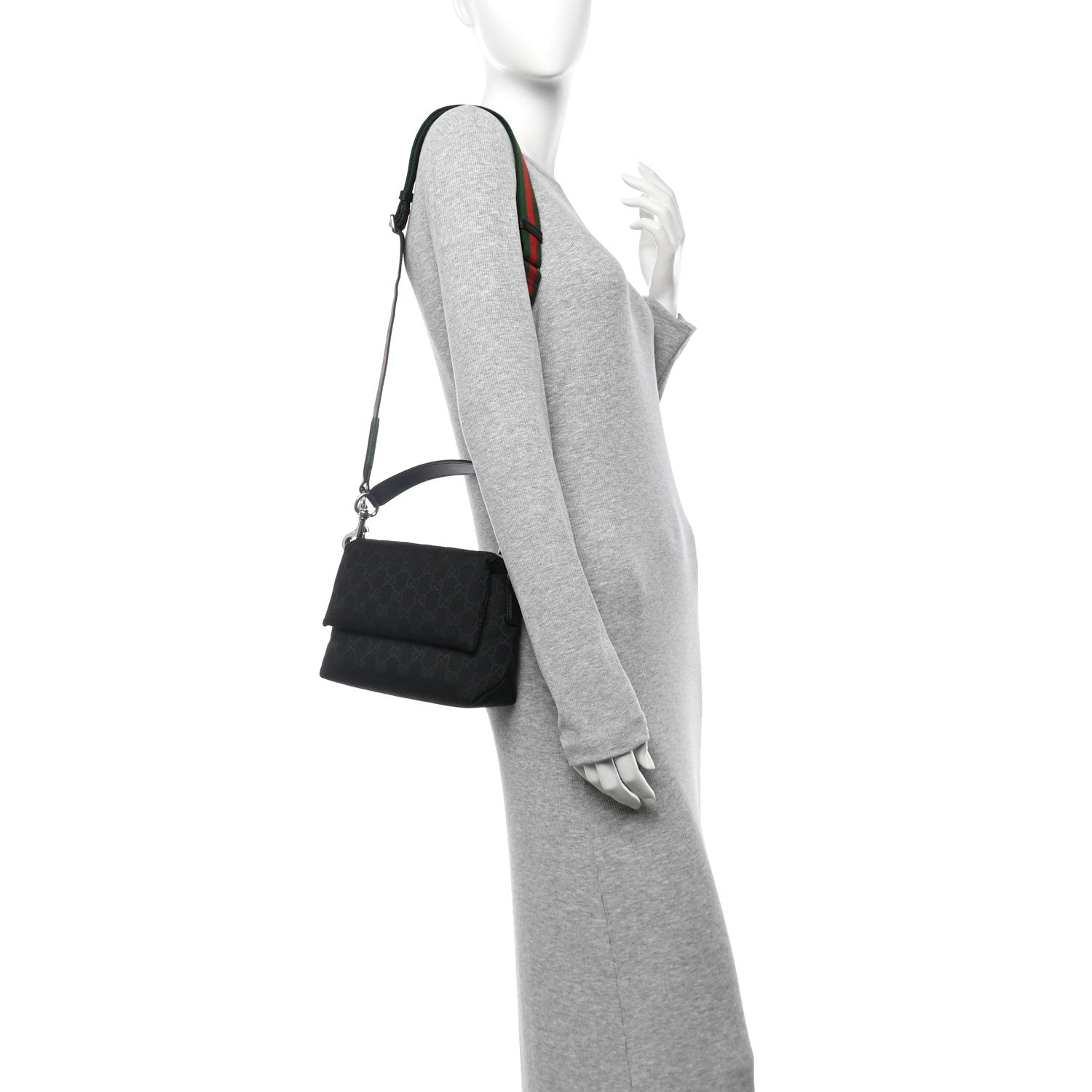 Gucci GG Canvas Small Crossbody Bag Black 2 of 11