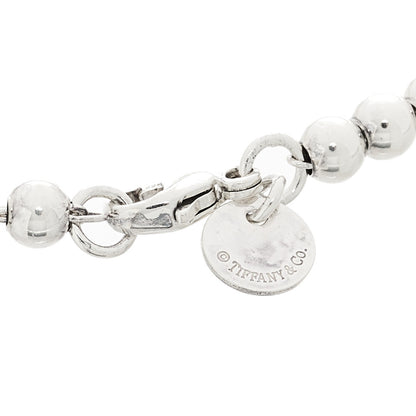 Tiffany Sterling Silver 4mm Bow Bead Bracelet 2 of 4