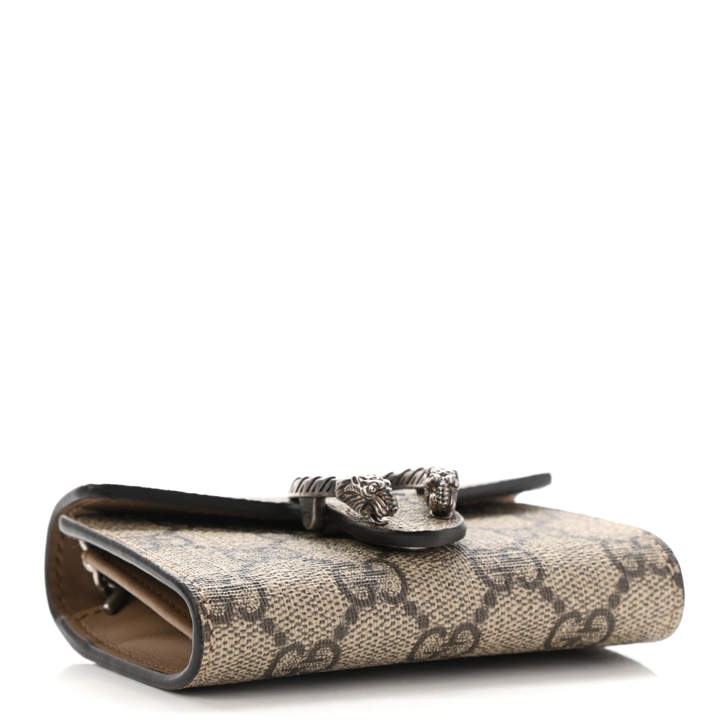 GG Supreme Monogram Dionysus Coin Purse Taupe