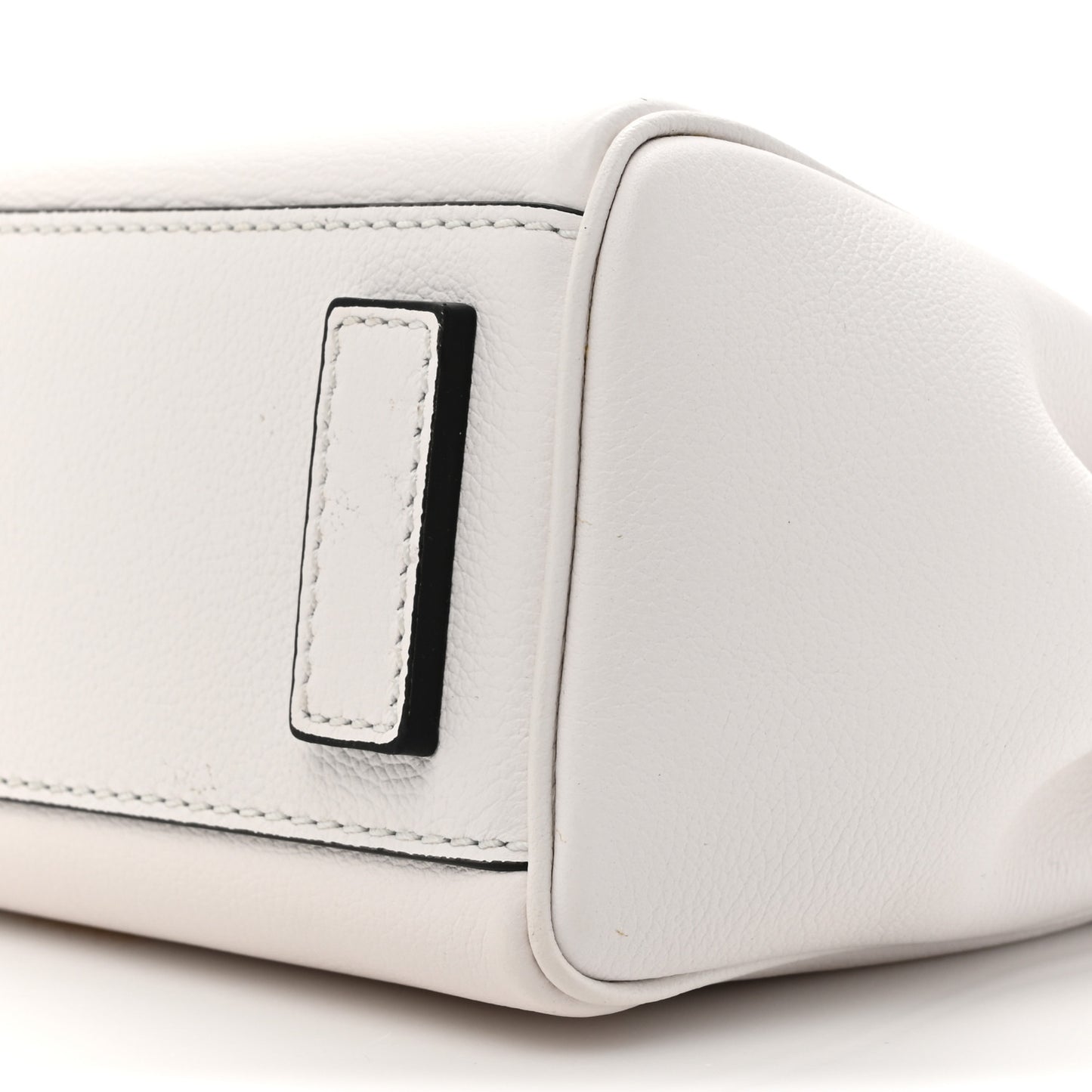 Grained Calfskin Small La Medusa Top Handle Bag Optical White