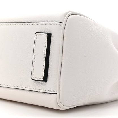 Versace Grained Calfskin Small La Medusa Top Handle Bag Optical White 8 of 14