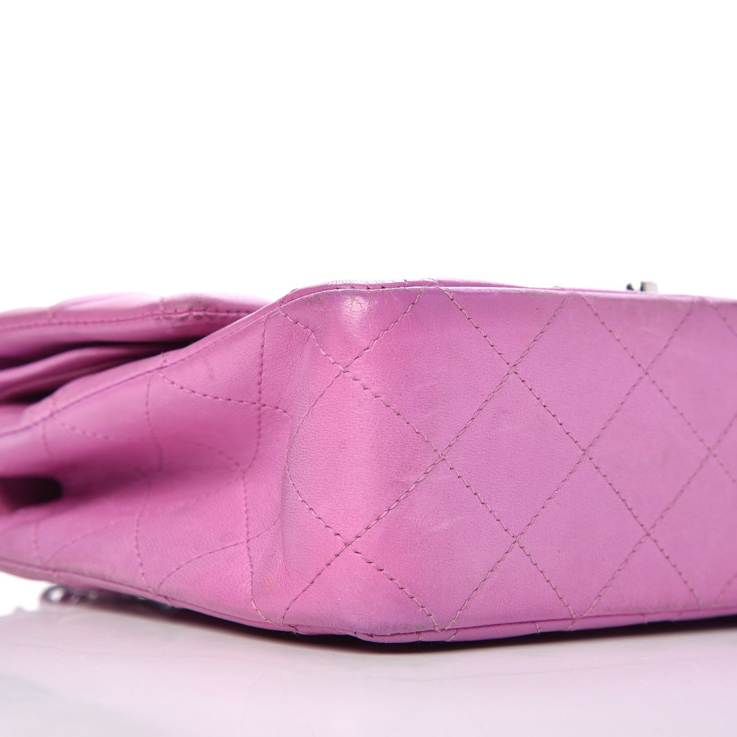 Chanel Lambskin Quilted Medium Double Flap Light Purple 6 of 17