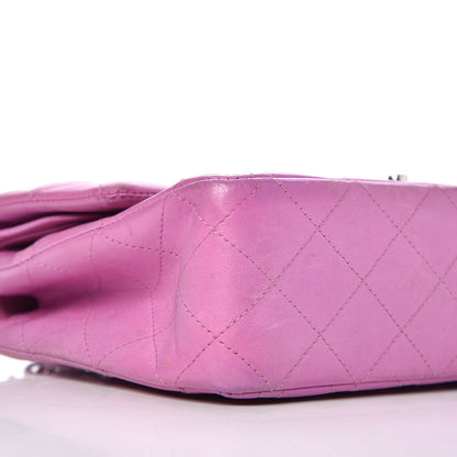 Chanel Lambskin Quilted Medium Double Flap Light Purple 6 of 17