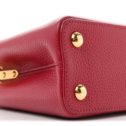Louis Vuitton Taurillon Embellished Flower Capucines BB Dark Pink 8 of 11
