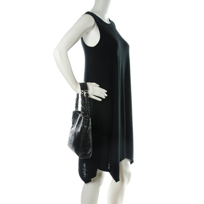 Chanel Lambskin Chain CC Small Tote Black 2 of 9