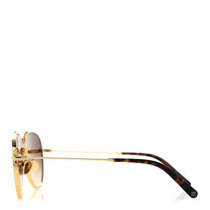Louis Vuitton Metal The LV Pilot Sunglasses Z1619U Gradient Brown Monogram 3 of 8