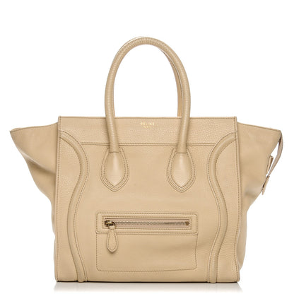 Celine Pebbled Calfskin Mini Luggage Cream 1 of 10