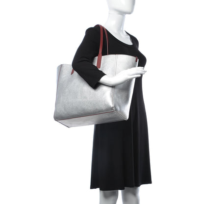 MCM Grained Calfskin Medium Reversible Wandel Tote Ruby 2 of 10