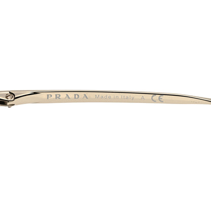 Prada Round Sunglasses SPR 51S Black Silver 6 of 8