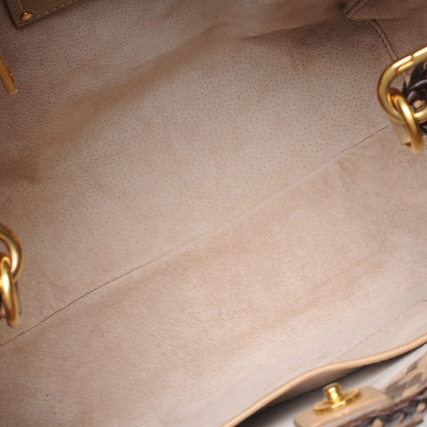 Goatskin Woven Tote Grafite Cera