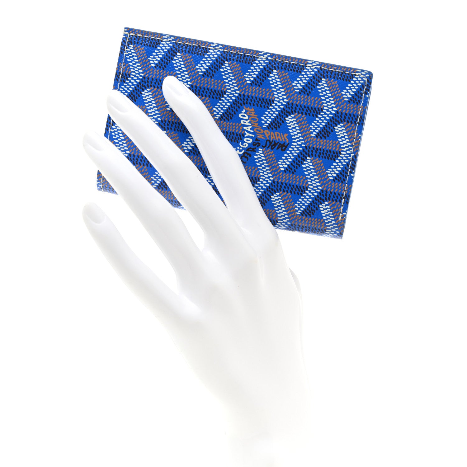 Goyard Goyardine Saint Pierre Card Holder Blue 2 of 7