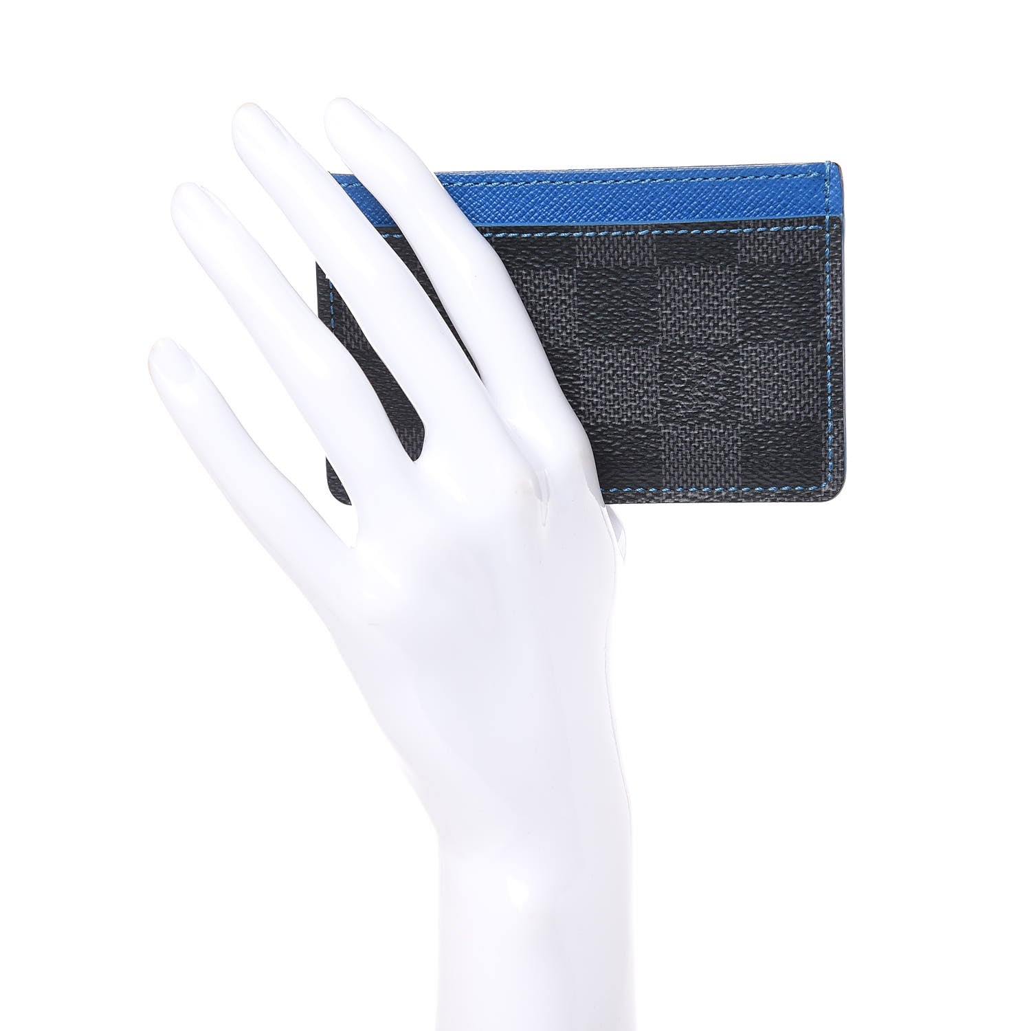 Louis Vuitton Damier Graphite Card Holder Blue 2 of 10