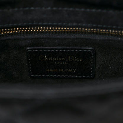 Christian Dior Satin Swarovski Crystal Cannage My ABC Lady Dior Black 6 of 8