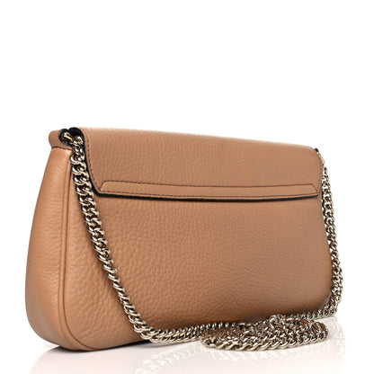 Gucci Pebbled Calfskin Medium Soho Flap Crossbody Camelia 3 of 10