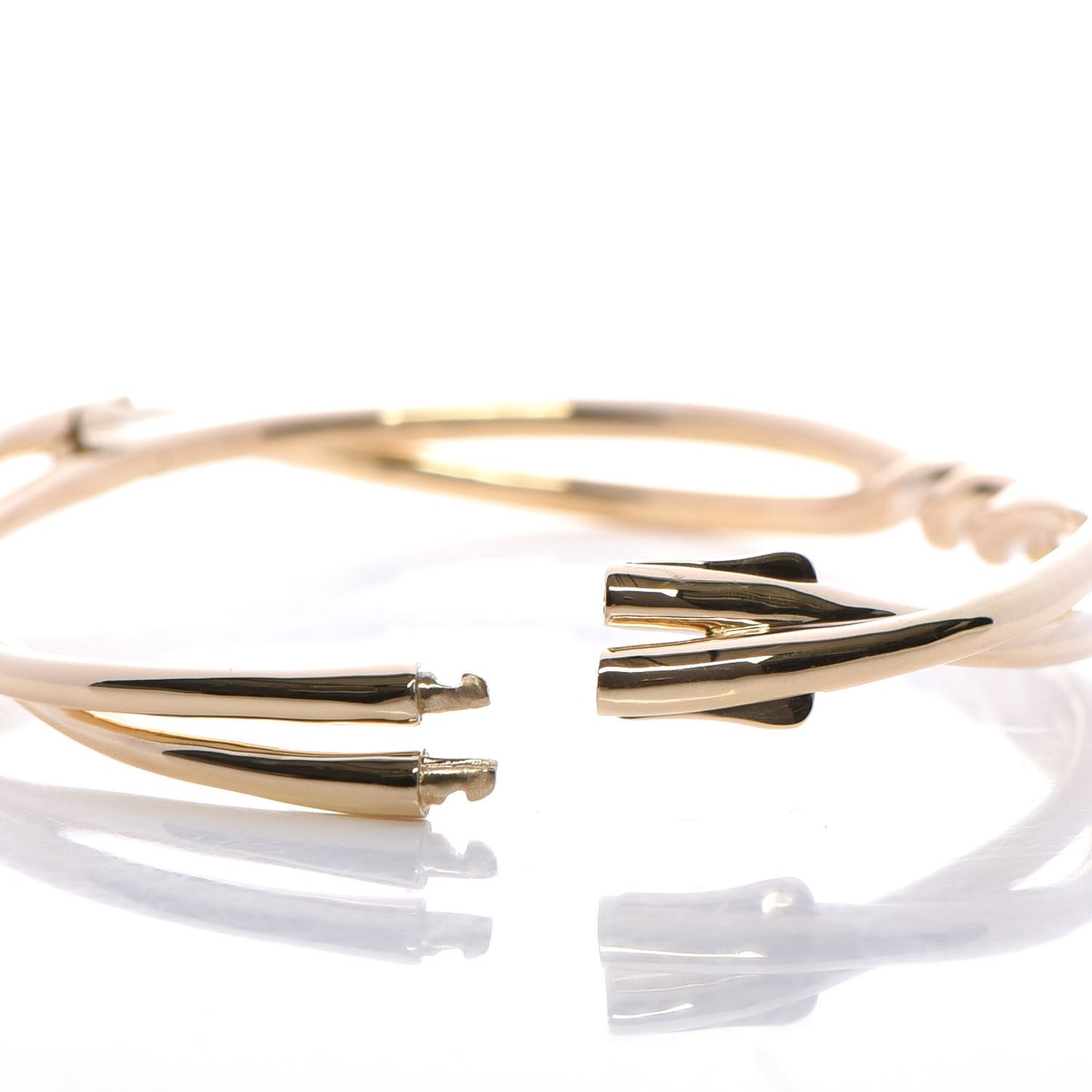 18K Yellow Gold Continuance Center Twist Bracelet