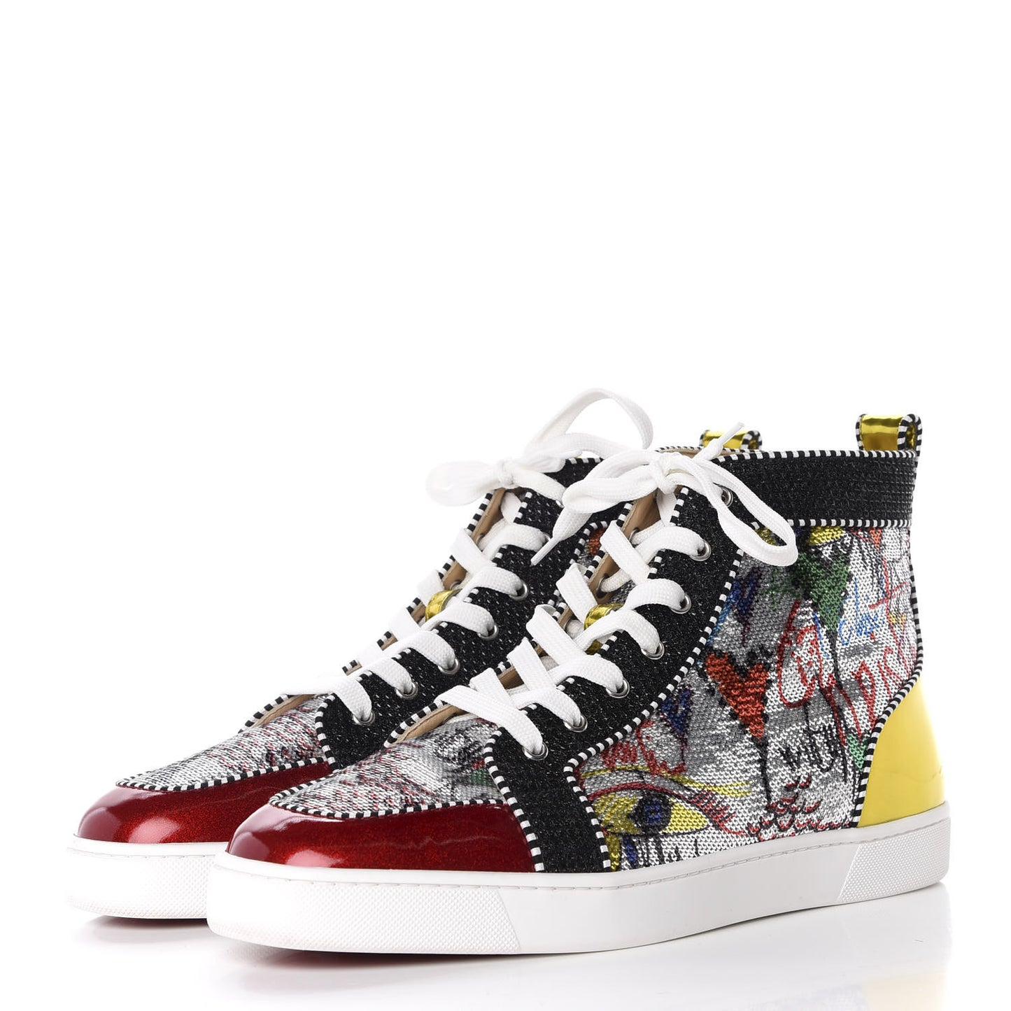 Patent Flash Paillettes Mens Rantus Orlato Sneakers 46 Version Silver