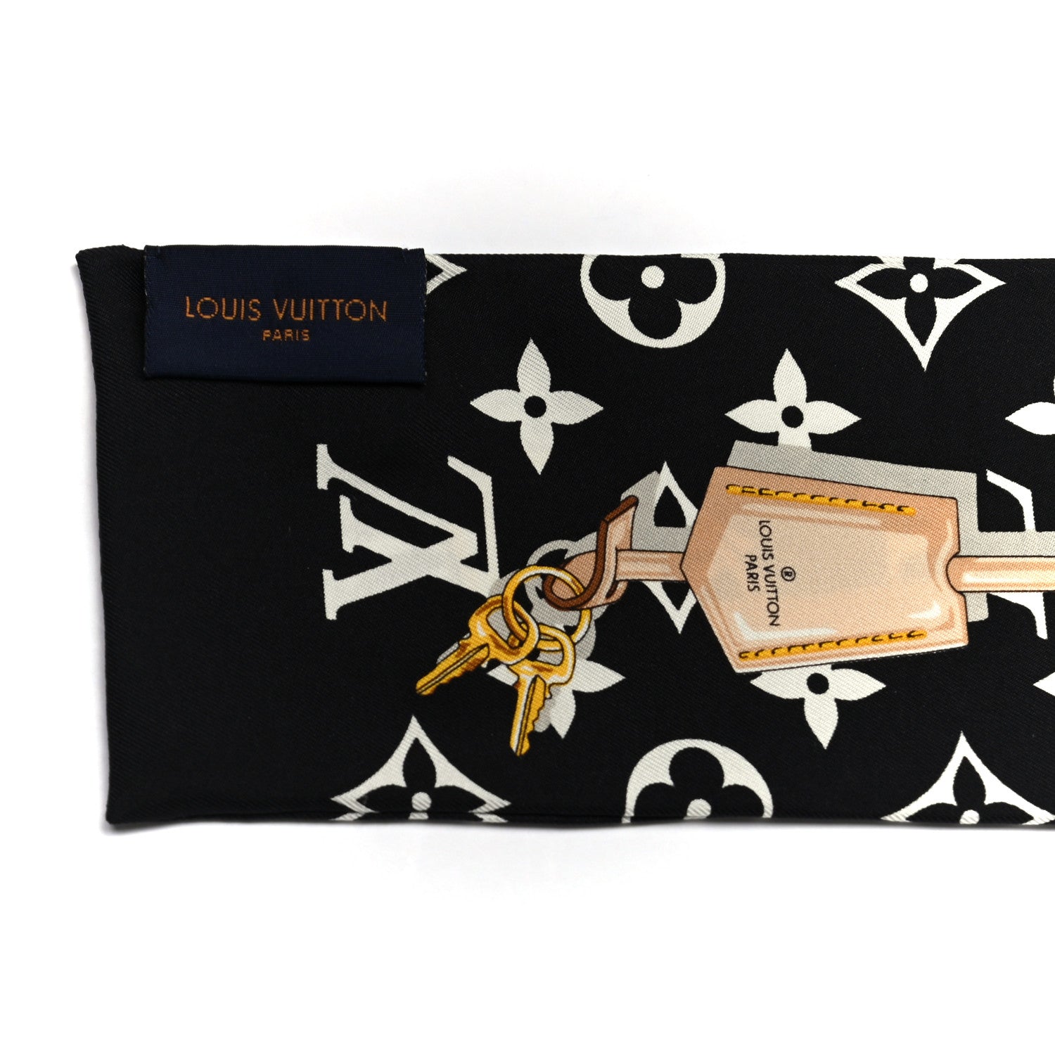 Louis Vuitton Silk Monogram Confidential Bandeau Black 3 of 3