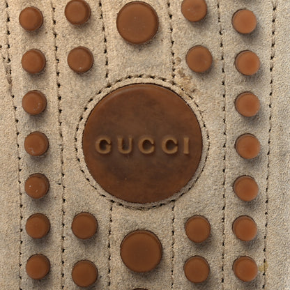 Gucci Suede Web Driver Loafers 36.5 Beige 7 of 10