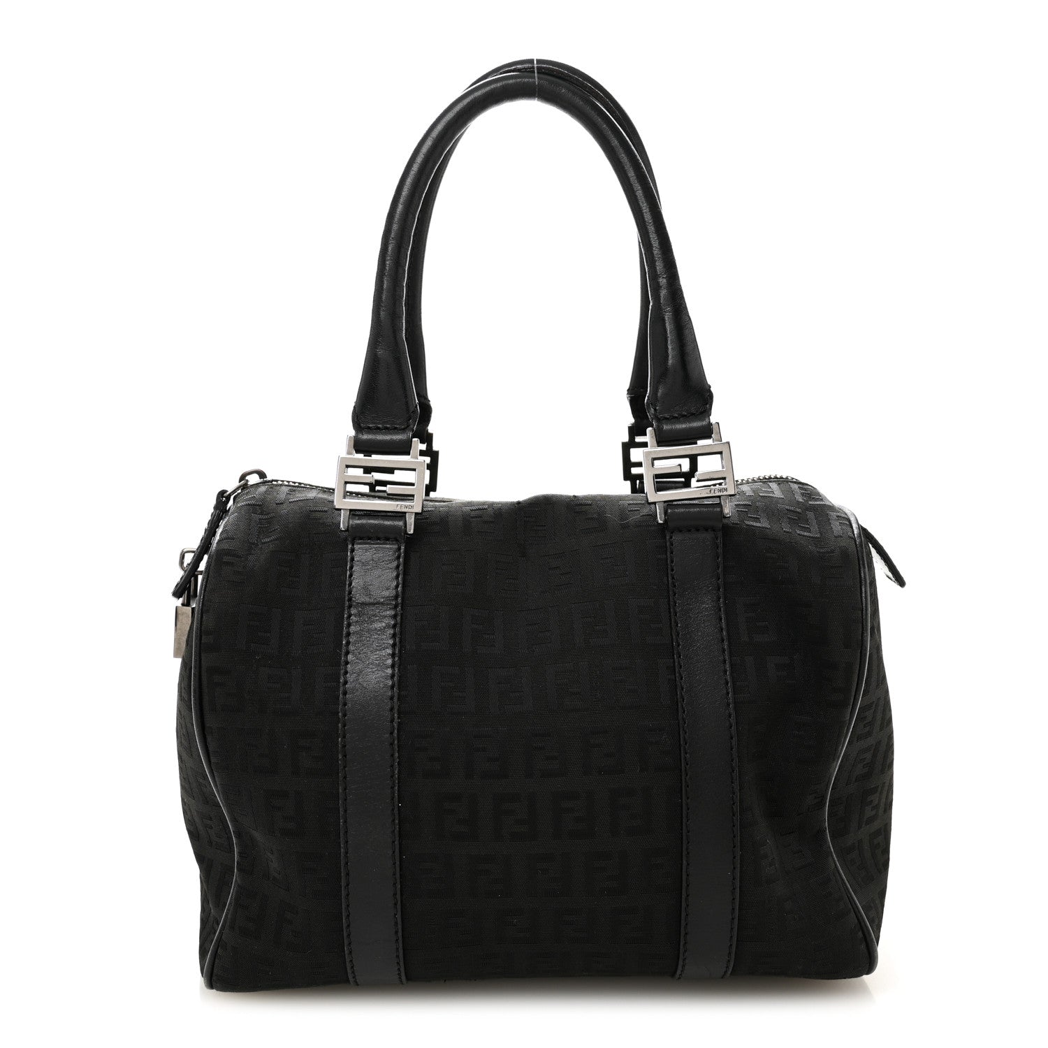 Fendi Zucchino Vitello Small Boston Black 1 of 10