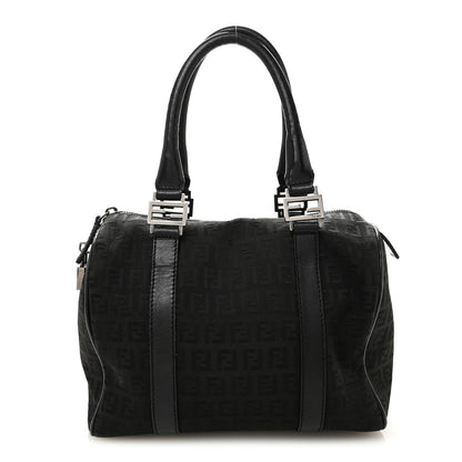 Fendi Zucchino Vitello Small Boston Black 1 of 10