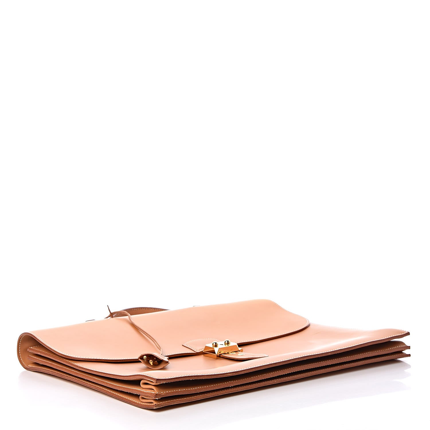 Hermes Vache Natural Sac a Depeche 38 Briefcase 5 of 20