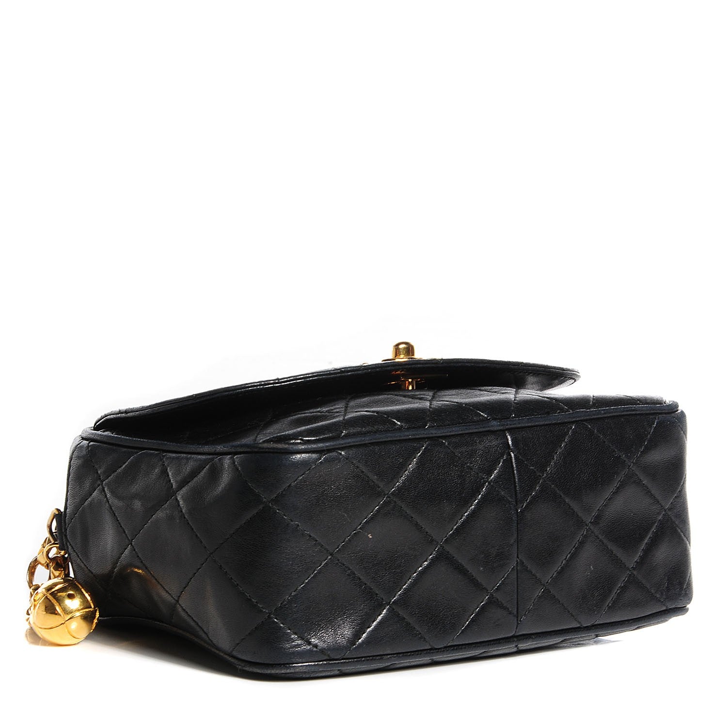 Chanel Lambskin Quilted Camera Case Black 4 of 9