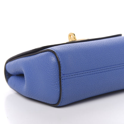 Mulberry Small Classic Grain Calfskin Mini Lily Porcelain Blue 8 of 10