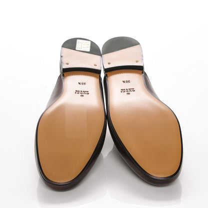 Gucci Calfskin Womens Princetown Slippers 38.5 Brown 7 of 7