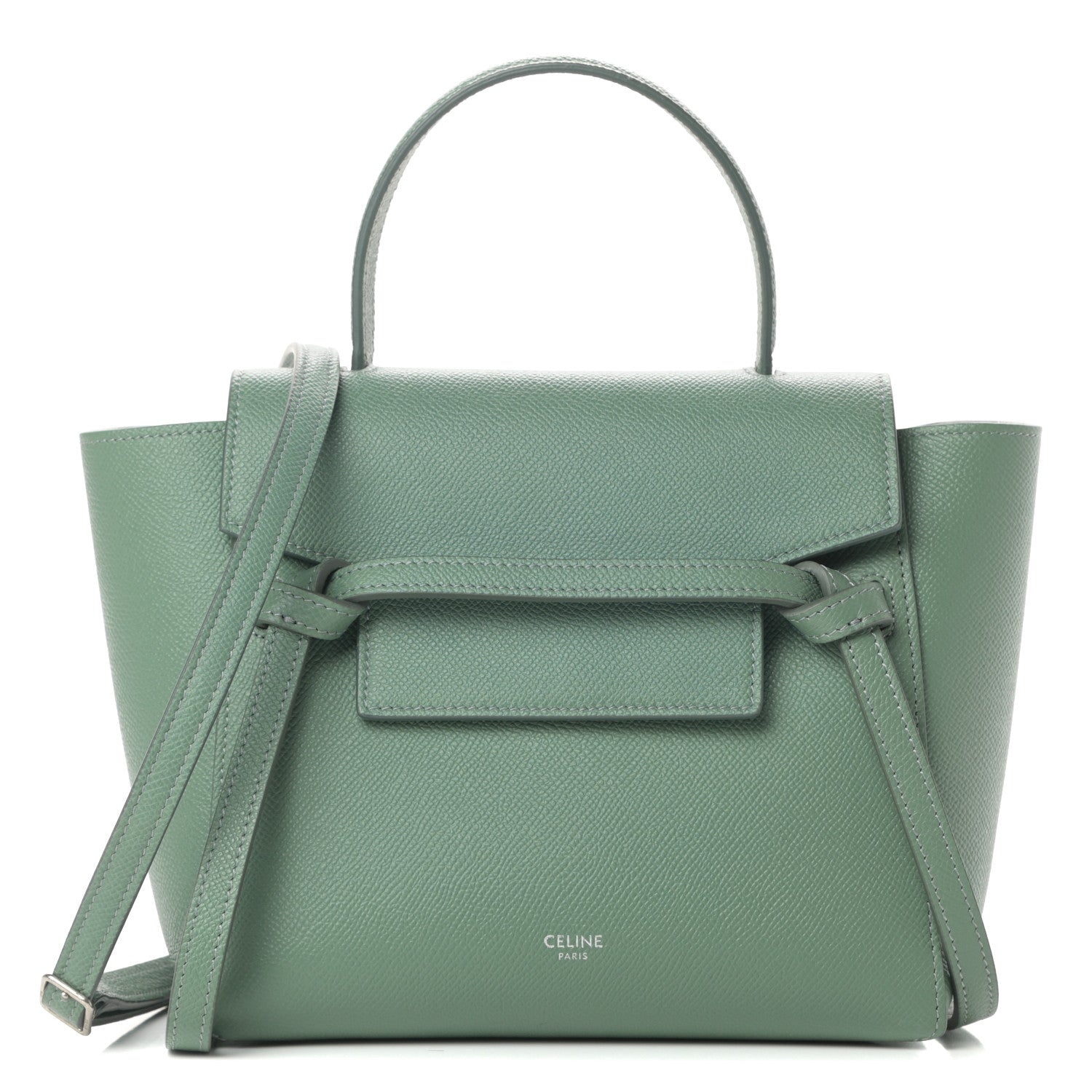 Celine Grained Calfskin Nano Belt Bag Celadon 1 of 13