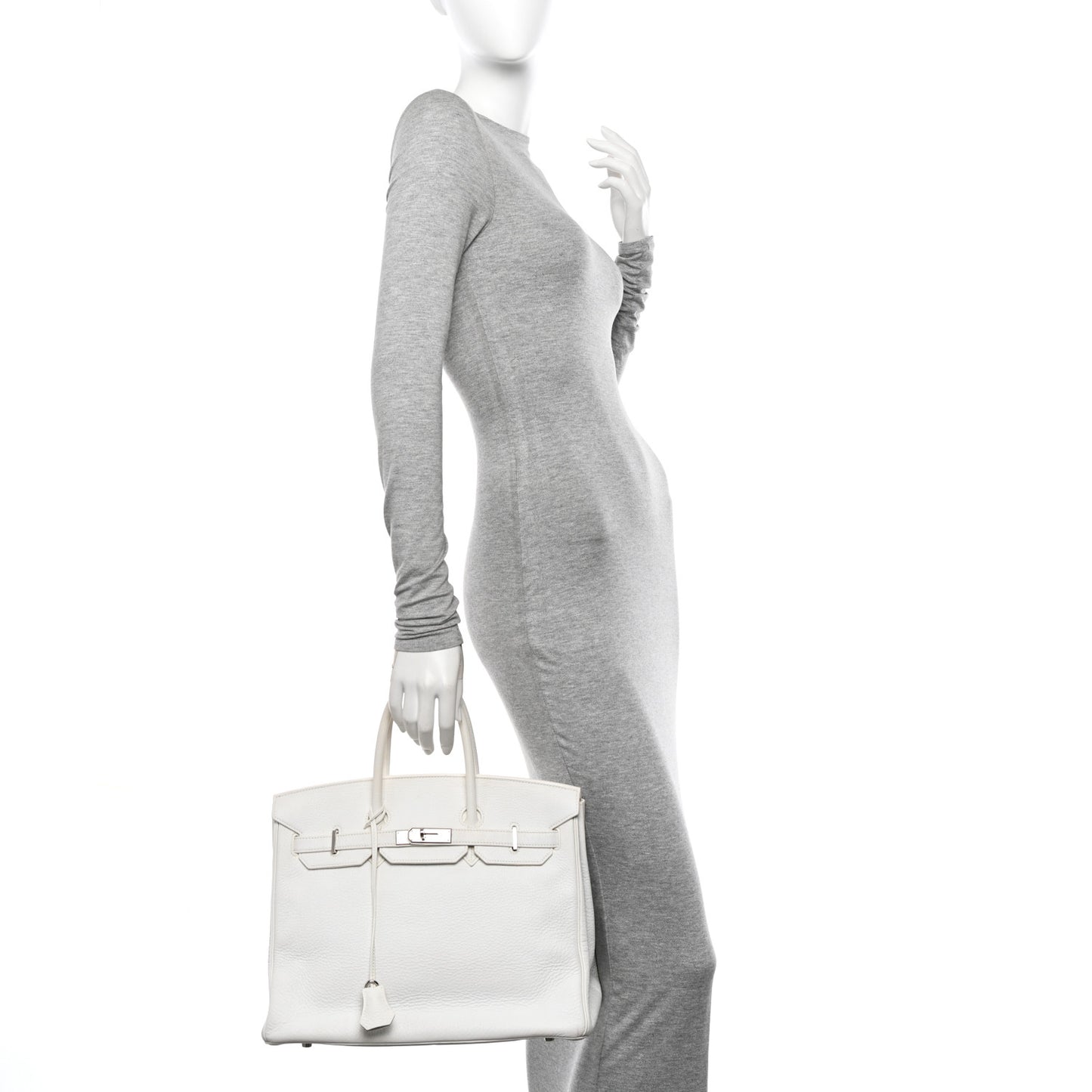 Taurillon Clemence Birkin 35 White