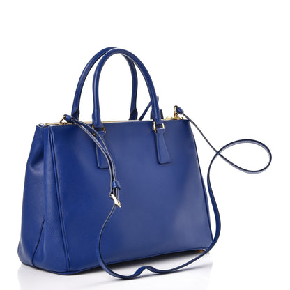Prada Saffiano Medium Galleria Double Zip Tote Royal 4 of 10