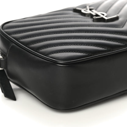 Saint Laurent Calfskin Matelasse Monogram Lou Camera Bag Black 9 of 10