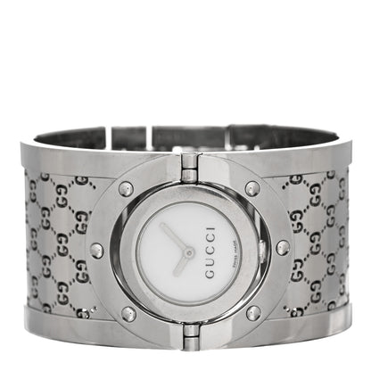 Gucci Stainless Steel Mother of Pearl 33mm Twirl Quartz Watch 2 of 4