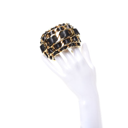Chanel Lambskin Chain CC Cuff Black 2 of 3