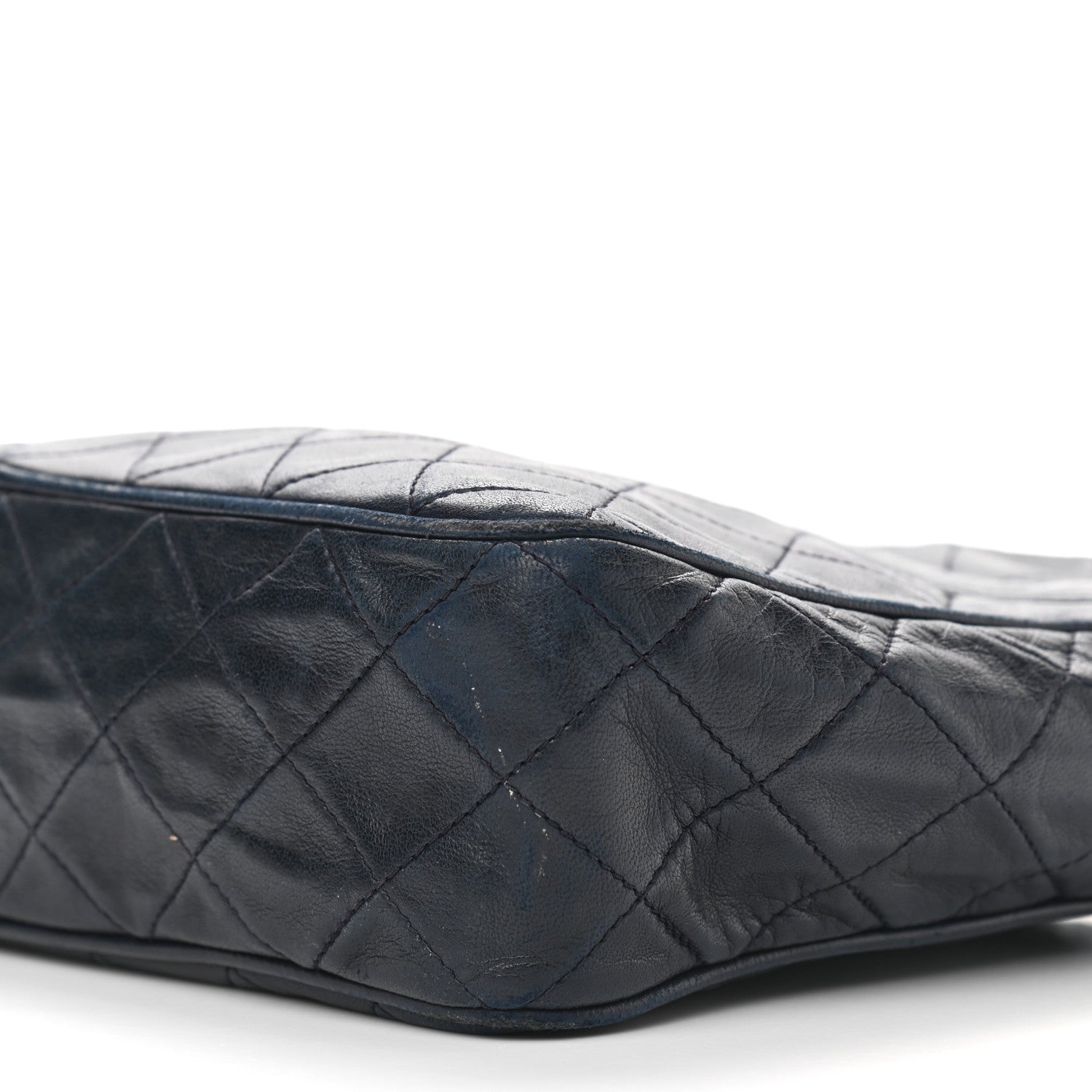 Chanel Lambskin Quilted CC Tassel Camera Case Navy 10 of 16