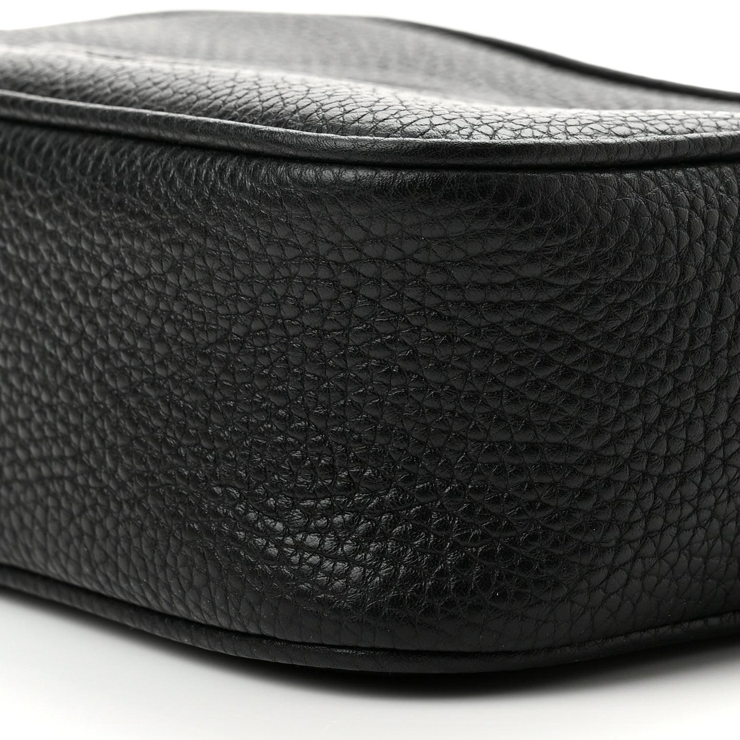 Pebbled Calfskin Mini Soho Disco Bag Black