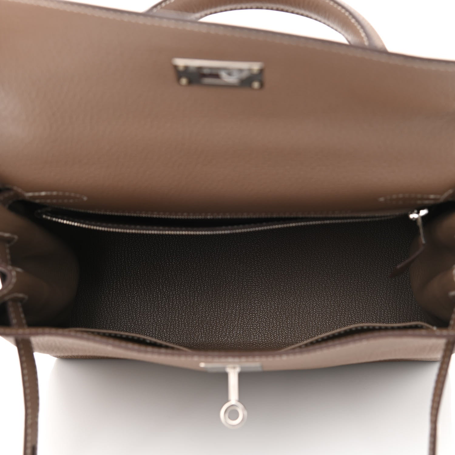 Hermes Togo Kelly Retourne 25 Etoupe 5 of 11